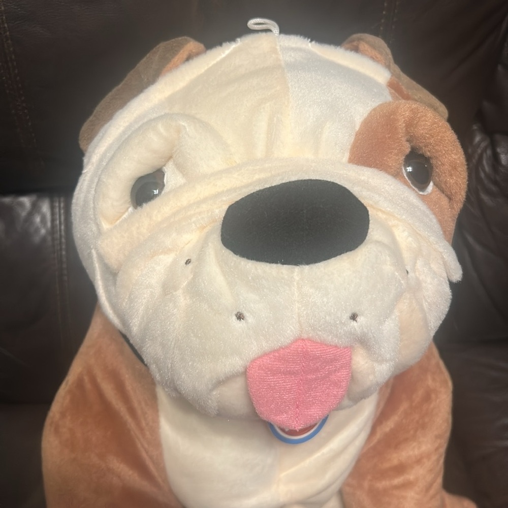 Dave and Buster’s | Brown and Cream Bulldog Plushie - Picture 2 of 5